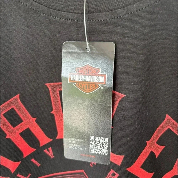 Harley Davidson Motor Cycles Mens HD Keen Glow Muscle Tee Black Size Medium - Picture 5 of 8